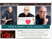 Tablet Screenshot of magicianstevehart.com